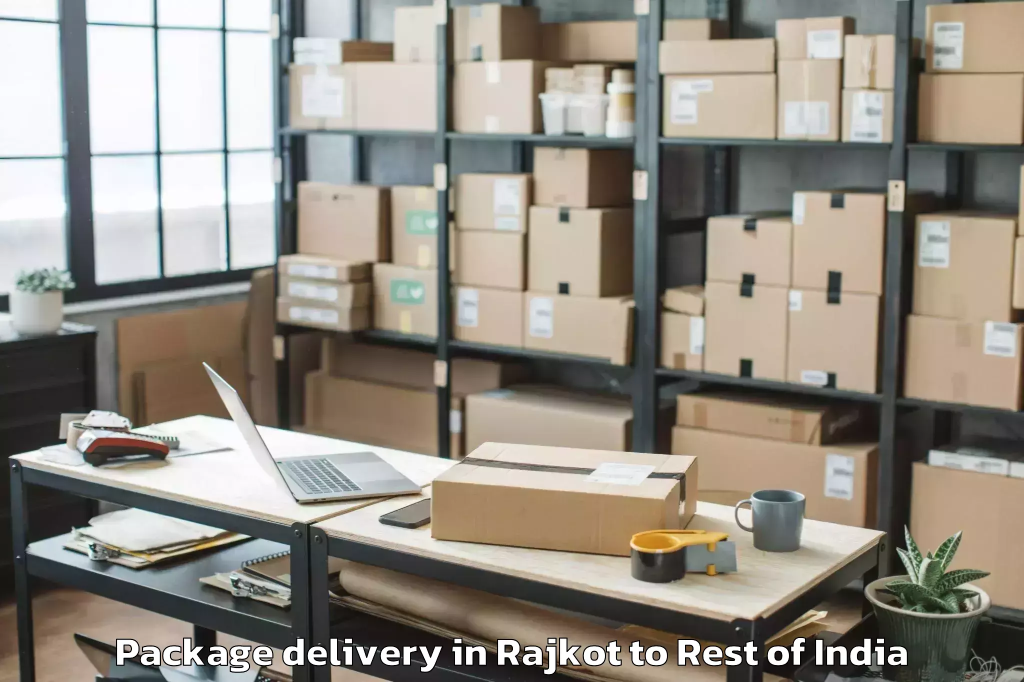 Quality Rajkot to Mengio Package Delivery